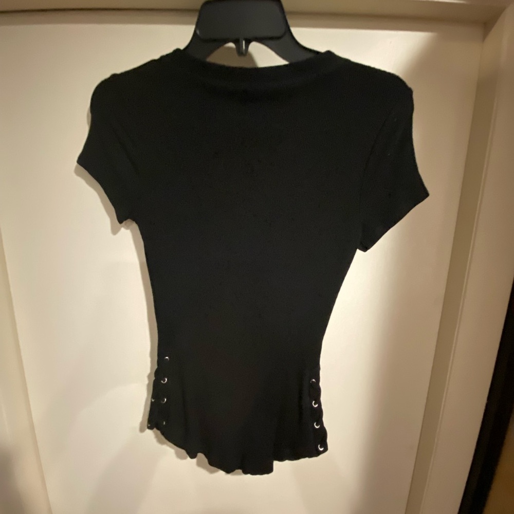 EUC Rhinestone bebe top - Picture 2 of 4